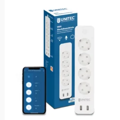 Unitec WIFI Steckdosenleiste Smart 4fach inkl 2xUSB weiß