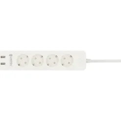 Unitec WIFI Steckdosenleiste Smart 4fach inkl 2xUSB weiß