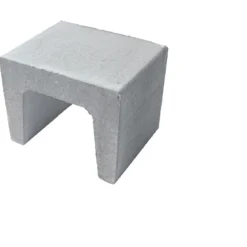 U-Stein-Ecke grau 40/40/40 cm