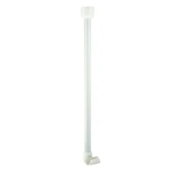 ValblueDeckenstütze für 25 mm Duschgestänge 55 cm weiß Aluminium