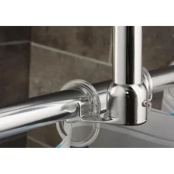 ValblueDeckenstütze für 25 mm Duschgestänge 55 cm chrom Aluminium
