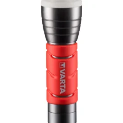 Varta LED-Taschenlampe Outdoor Sports mit Batterien rot