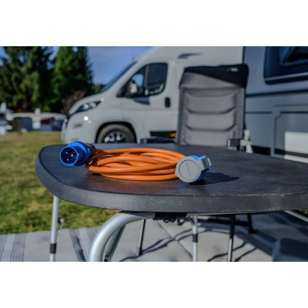 Verl.-Leitung 10m CEE230V/16A IP44H07RN-F3G2,5 orange Stecker u. Kupplung