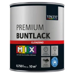 VincentLack Premium Buntlack Mix It glänzend 0,75 l