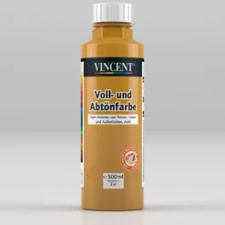 Vincent Voll- und Abtönfarbe ocker 0,5 L