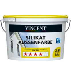VincentWand- und Deckenfarbe Silikat Aussenfarbe MIX IT! 2,5 l