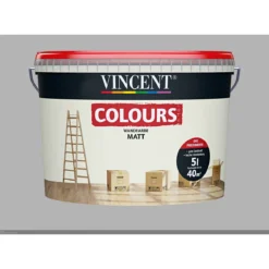 Vincent Wand- und Deckenfarbe Creamy matt 5 L