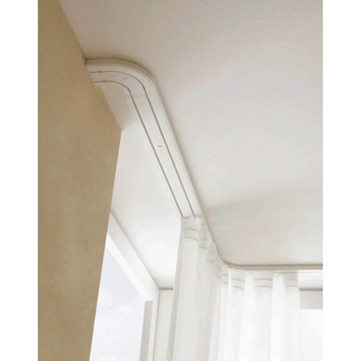 Vorhangschiene GE 2 180 cm weiß
