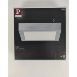 WallCeiling Lunar LED-Panel 225x225 mm15,4W 230V Chrom matt Alu