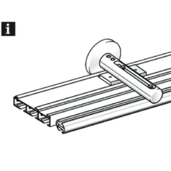 Wandträger Atlanta weiß