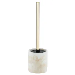 WC-Garnitur Mod. Odos, weiss/gold