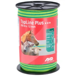 Weidezaunband TopLine Plus 200 m 1,2 cm neongelb-blau