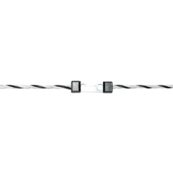 Weidezaunseil TopLine 200 m Durchmesser 6 mm schwarz-weiß