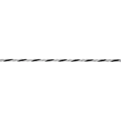 Weidezaunseil TopLine 200 m Durchmesser 6 mm schwarz-weiß