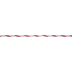 Weidezaunseil TopLine Plus 200 m Durchmesser 6 mm weiß-rot
