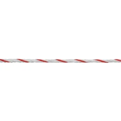 Weidezaunseil TopLine Plus 200 m Durchmesser 6 mm weiß-rot