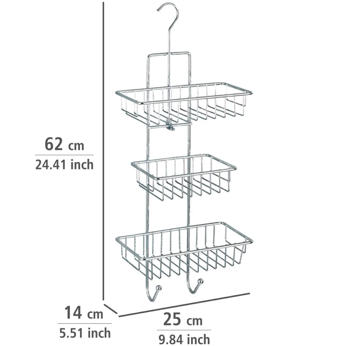 Wenko Duschcaddy Milano 3 Ablagen