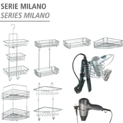 Wenko Duschcaddy Milano 3 Ablagen