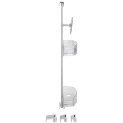 Wenko Duschcaddy Premium mit 2 Ablagen und Edelstahl-Haken