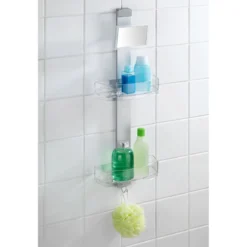 Wenko Duschcaddy Premium mit 2 Ablagen und Edelstahl-Haken