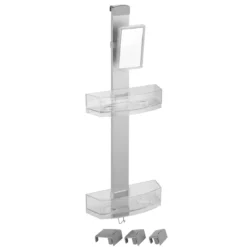 Wenko Duschcaddy Premium mit 2 Ablagen und Edelstahl-Haken
