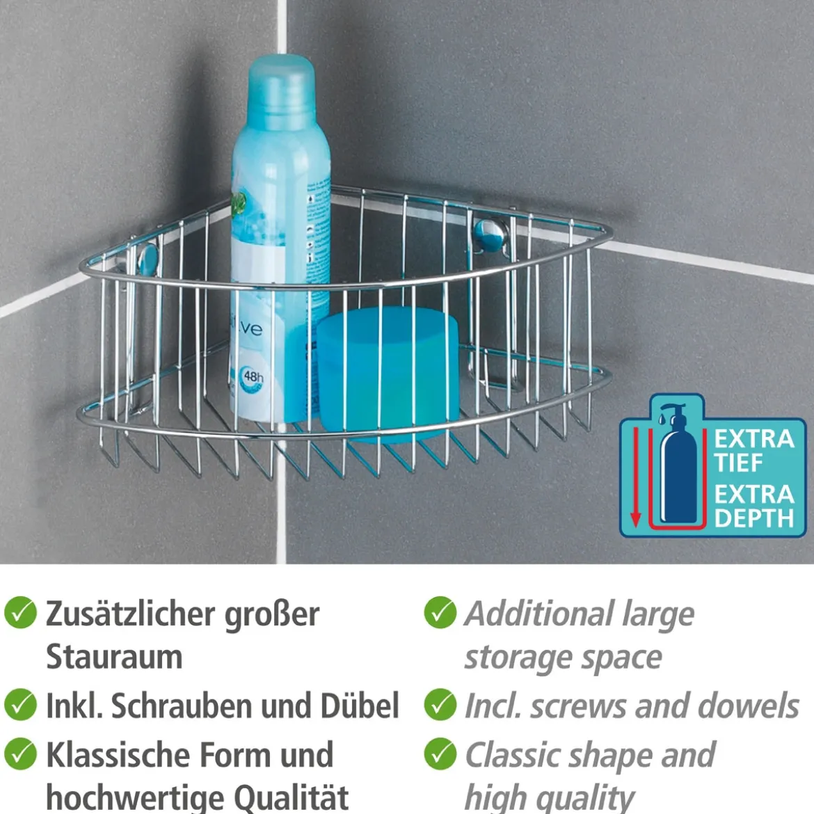 Wenko Eckablage Classic groß