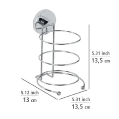 Wenko Haartrocknerhalter Befestigen ohne bohren Vacuum-Loc
