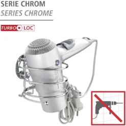 Wenko Haartrocknerhalter Befestigen ohne bohren Turbo-Loc