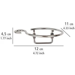 Wenko Haartrocknerhalter Milano Chrom