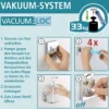 Wenko Haartrocknerhalter Quadro Befestigen ohne bohren Vacuum-Loc