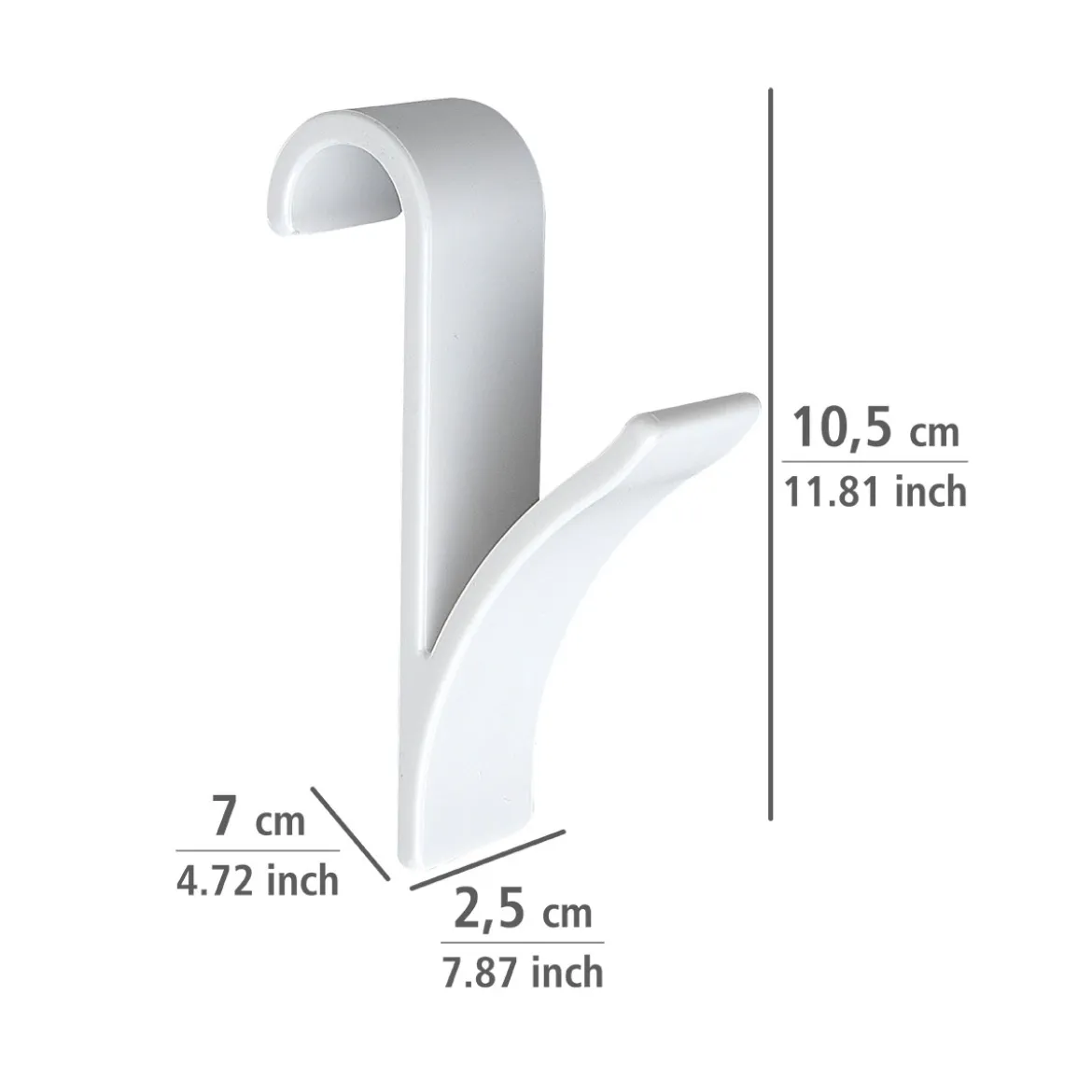 Wenko Haken für Handtuchheizkörper weiß 2er Set