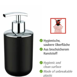 Wenko Seifenspender Brasil schwarz 320 ml