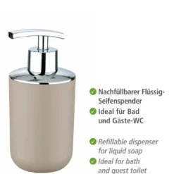Wenko Seifenspender Brasil taupe 320 ml