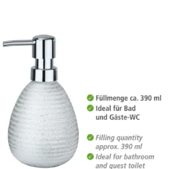 Wenko Seifenspender Polaris Juwel silber 390 ml