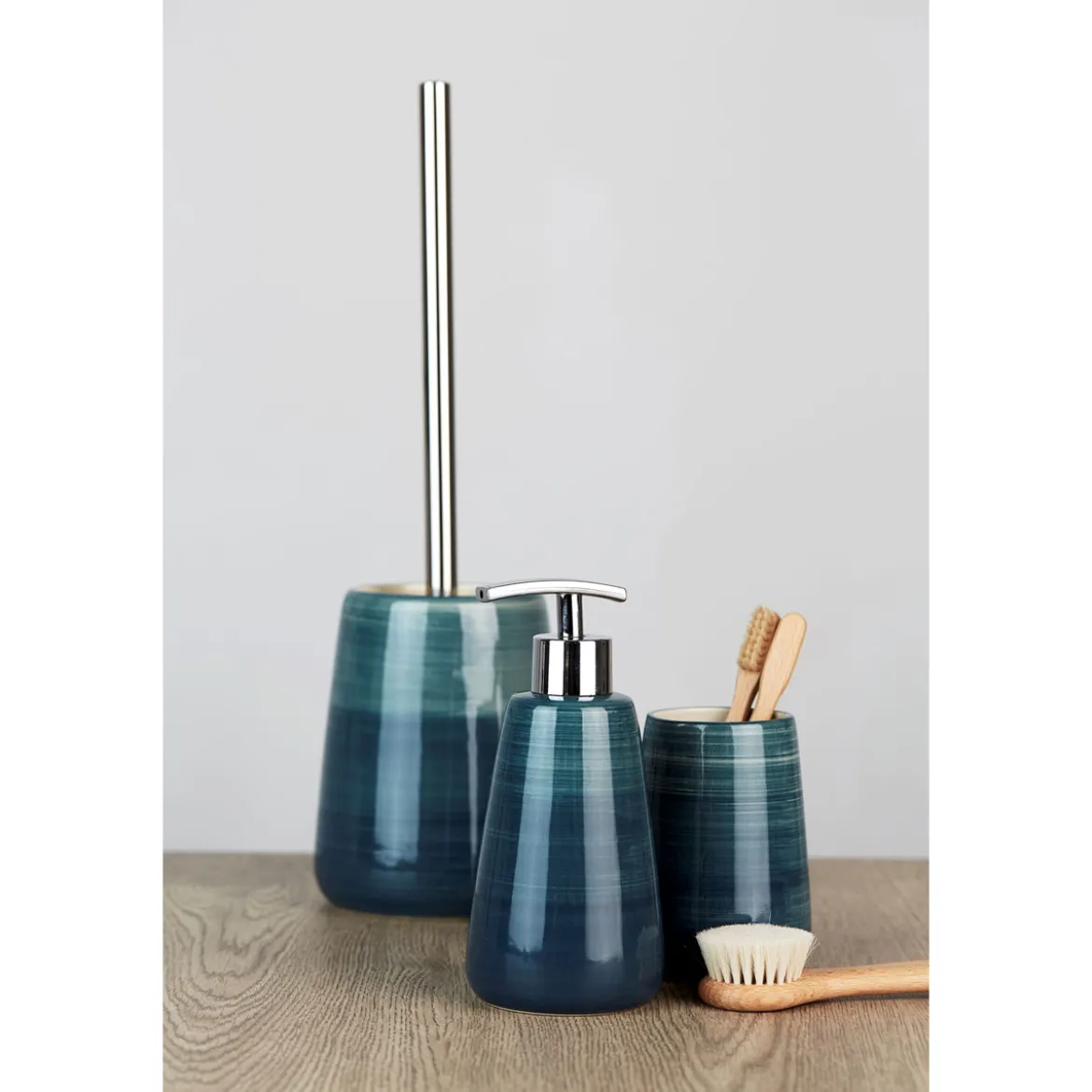 Wenko Seifenspender Pottery petrol 360 ml