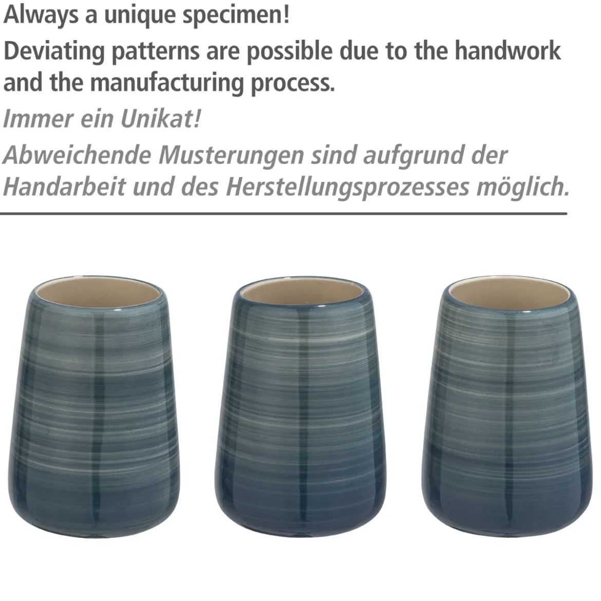 Wenko Seifenspender Pottery petrol 360 ml