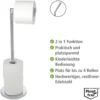 Wenko Stand Toilettenpapierhalter 2 in 1