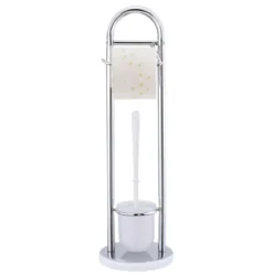 Wenko Stand WC-Garnitur Siena chrom