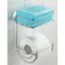 Wenko Turbo-Loc Toilettenpapierhalter mit Ablage