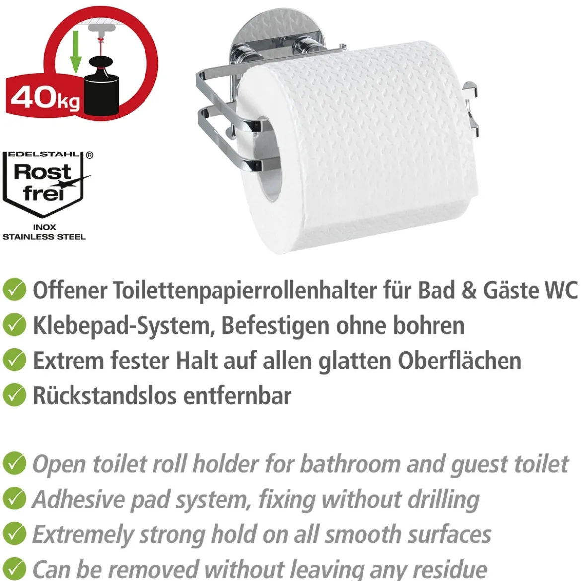 Wenko Turbo-Loc Toilettenpapierhalter