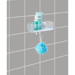Wenko Vacuum-Loc Wandablage Quadro mit Haken
