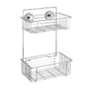 Wenko Vacuum-Loc Wandregal Bari 2 Etagen