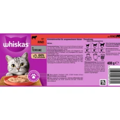 Whiskas Katzenfutter Rind in Terrine 400 g Dose