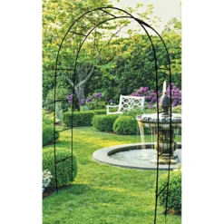 Wingart Rosenbogen 240 x 140 x 38 cm schwarz pulverbeschichtet