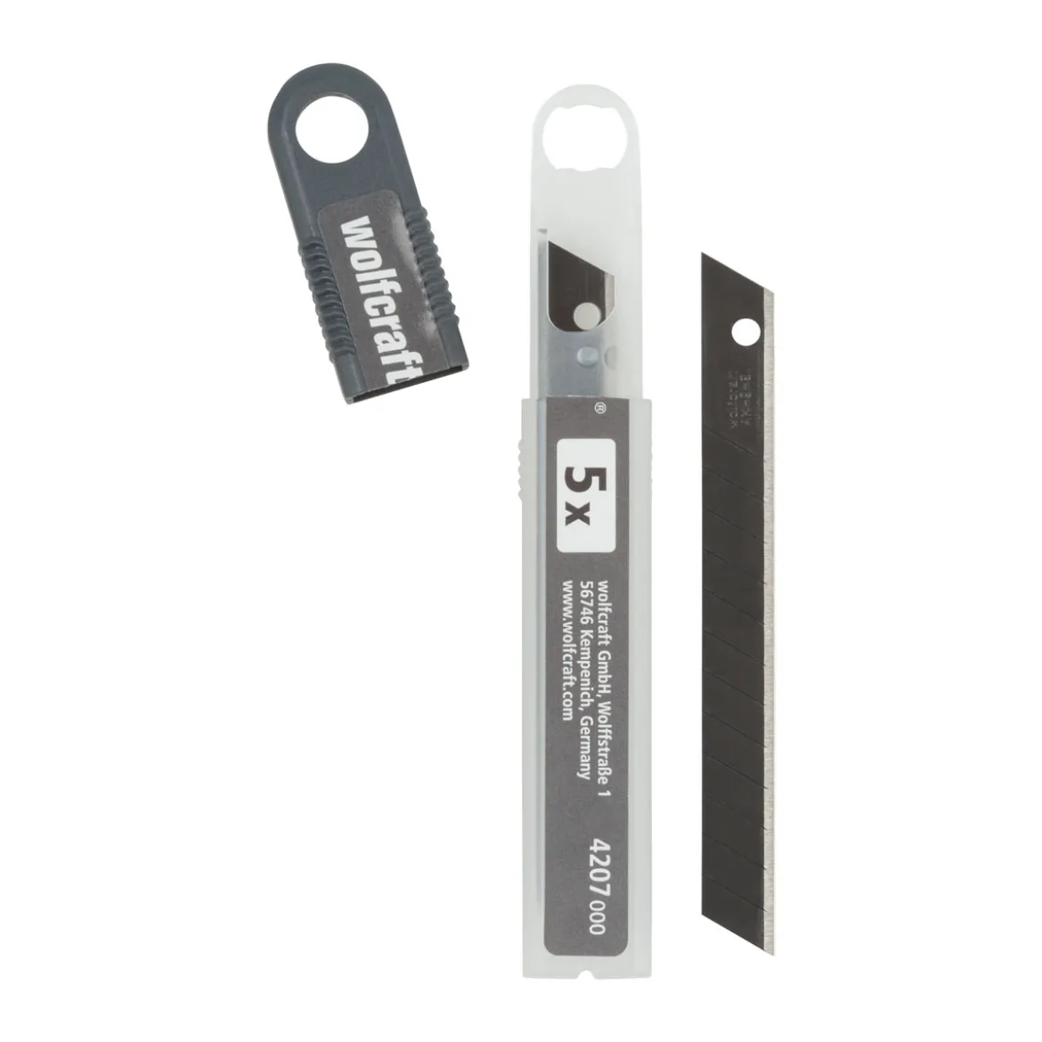 Wolfcraft 5 Profi-Sharp-Abbrechklingen 9 mm schwarz