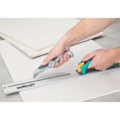 WolfcraftProfi-Trapezklingen-Messer mit Feststehklinge